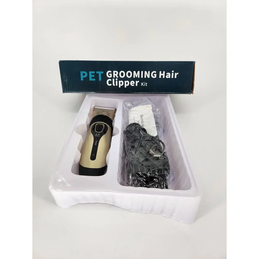 Swhatty Pet Grooming Hair Clipper Kit – Clippers, Scissors, Attachments & More